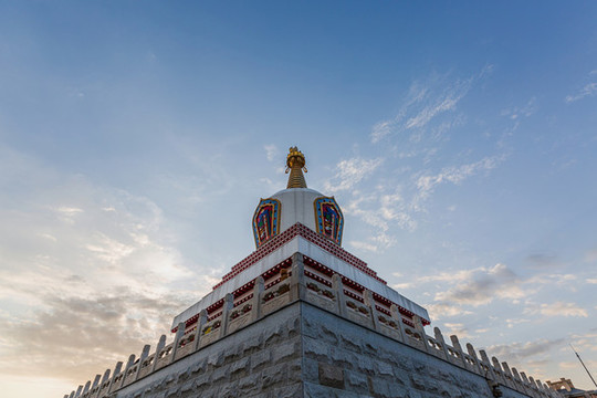 中國(guó)內(nèi)蒙古呼和浩特寶爾汗佛塔風(fēng)