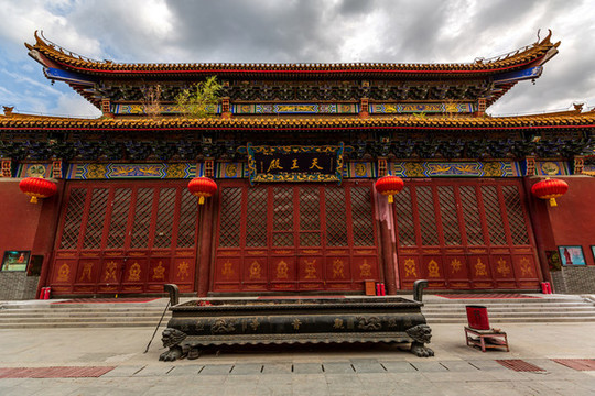 中國呼和浩特觀音寺風光