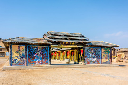 中國寧夏銀川鎮(zhèn)北堡西部影城清城