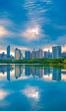 廣西南寧市南湖公園城市環(huán)境