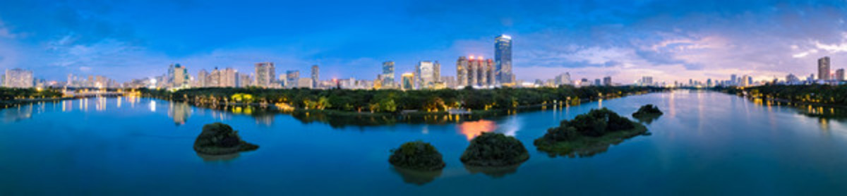 廣西南寧市南湖公園城市環(huán)境