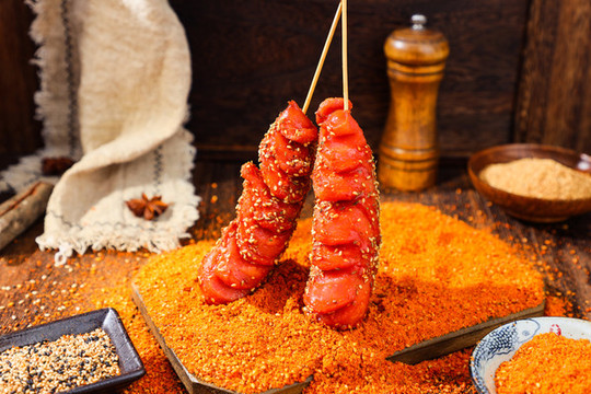 炸串烤粉腸