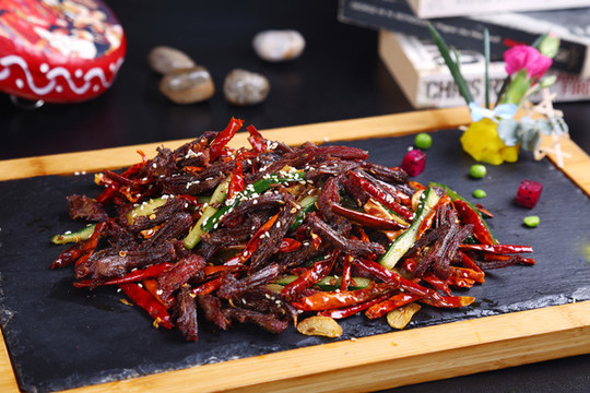 手撕牦牛肉