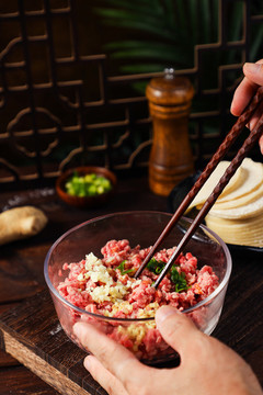 安格斯牛肉餡餃子餡