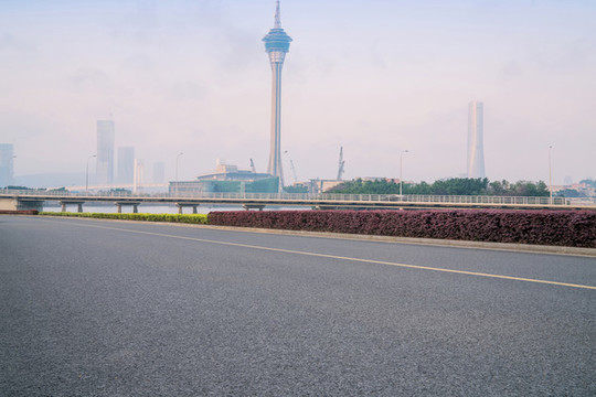中國(guó)澳門(mén)的跨海大橋和高速公路
