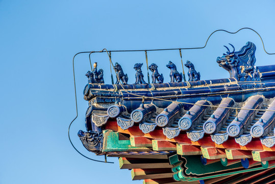 中國北京天壇公園祈年門蹲獸