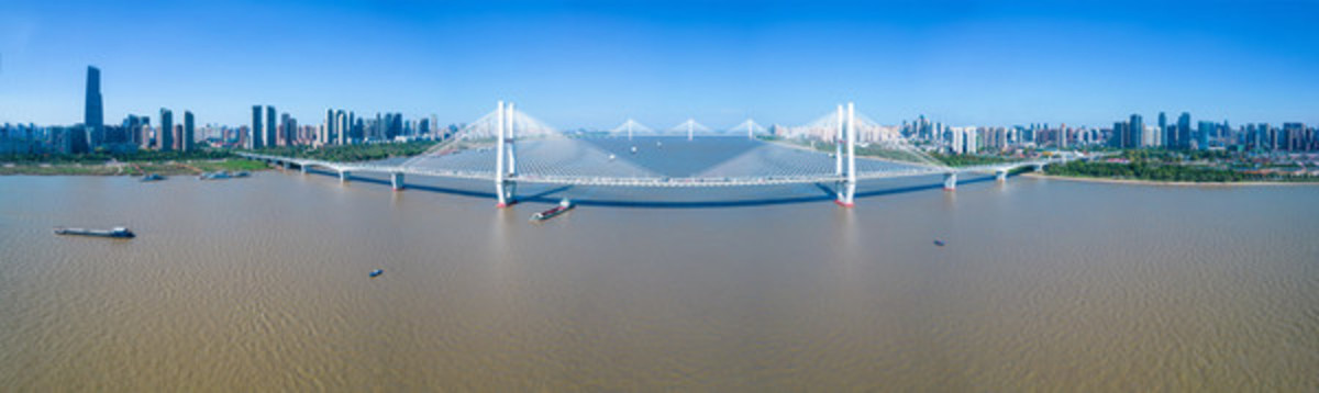 武漢長江二橋全景
