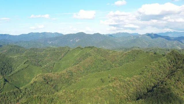 航拍江西永新九隴山