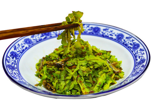 干魚炒苦瓜
