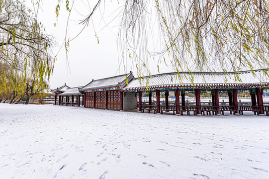 中國(guó)長(zhǎng)春南湖公園冬季風(fēng)景