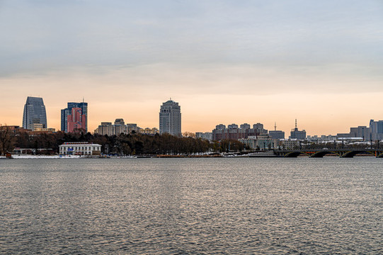中國長春南湖公園冬季風景