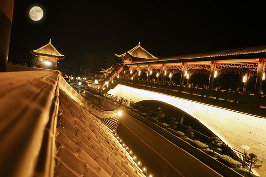 廣州增城中橋東門(mén)橋夜景