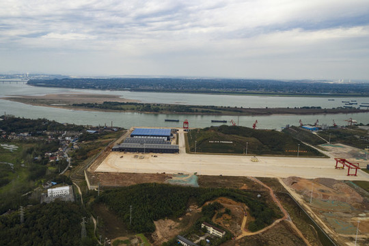 湖北松滋臨港工業(yè)園航拍