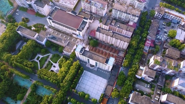 航拍江西省吉安縣立中學(xué)