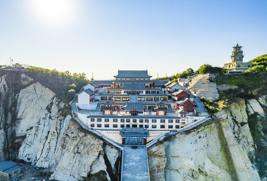 中國遼寧錦州筆架山風(fēng)光航拍