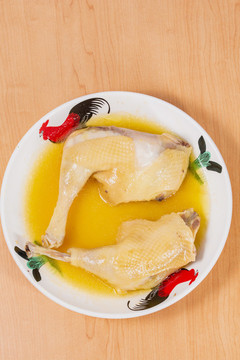 水蒸雞腿
