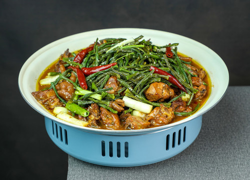 干豆角鮮炒雞