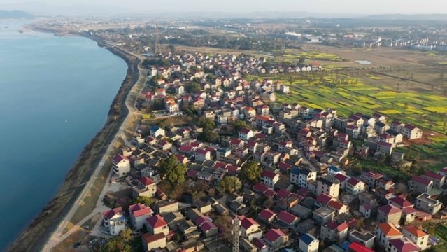 航拍江西吉安縣永和鎮(zhèn)