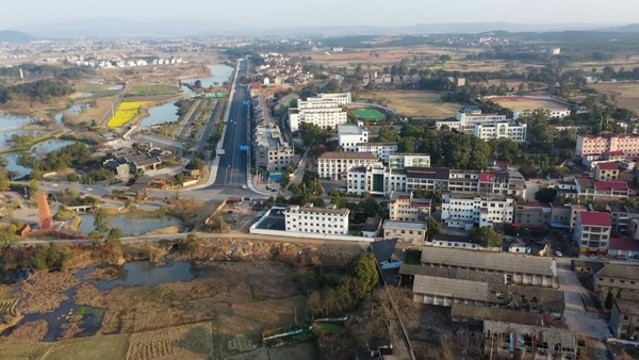 航拍江西吉安縣永和鎮(zhèn)