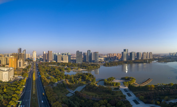 江蘇淮安缽池山公園城市風(fēng)光