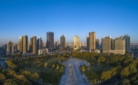 江蘇淮安缽池山公園城市風(fēng)光