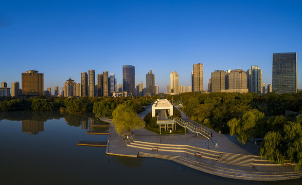 江蘇淮安缽池山公園城市風(fēng)光