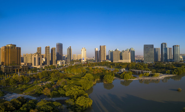 江蘇淮安缽池山公園城市風(fēng)光