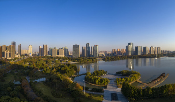 江蘇淮安缽池山公園城市風光