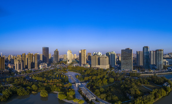 江蘇淮安缽池山公園城市風光