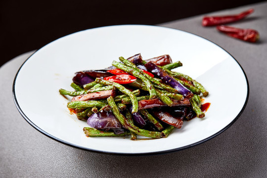 長豆角燒茄子
