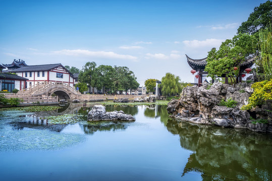 城市古典園林風(fēng)景