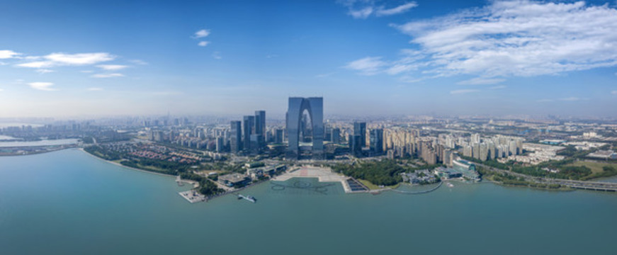 航拍蘇州城市景觀全景大畫幅