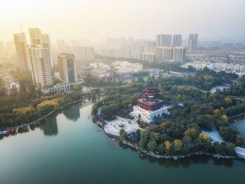 航拍濟寧風(fēng)光