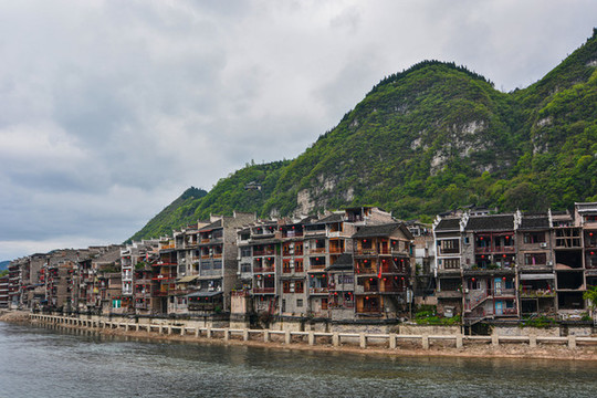 貴州省鎮(zhèn)遠古城風光