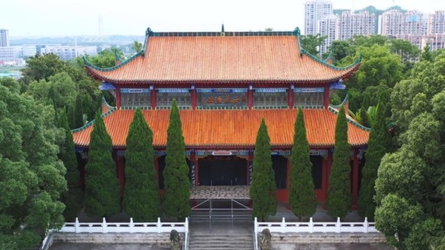 航拍江西天祥景區(qū)文天祥紀念館