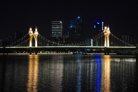 珠海白石橋夜景