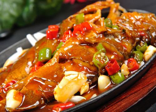鐵板香辣黃魚