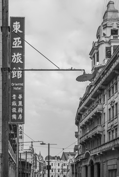 老上海灘街景