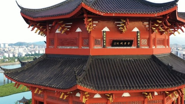 江西吉水進(jìn)士文化園藏書(shū)閣