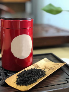 正山小種茶葉特寫