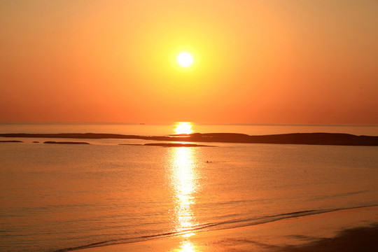 日照海濱日出