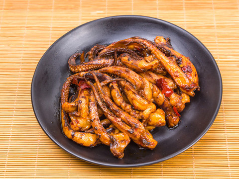 麻辣魷魚須小吃