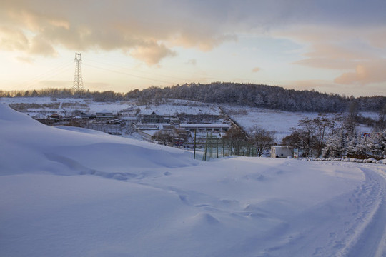 北方雪景