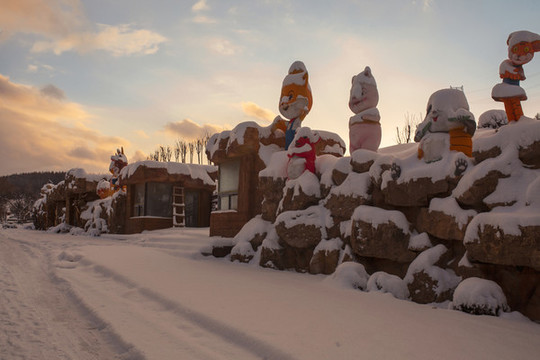北方雪景