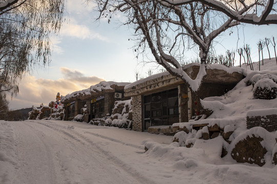 北方雪景