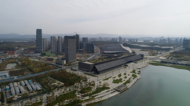 成都天府新區(qū)中央商務區(qū)都市風光