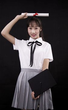 穿著小時代JK制服的女孩