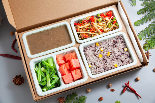 花生芽炒肉套餐