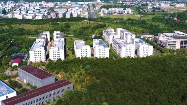 航拍江西井岡山大學北區(qū)