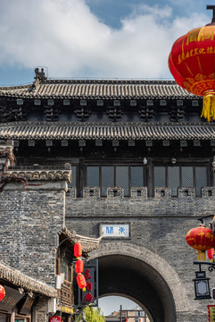 江蘇揚(yáng)州東關(guān)街的城門城墻遺址
